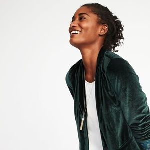 Glorious Pine velvet blazer